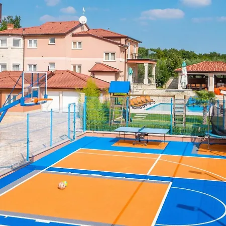 Istra Kamen For Kids & Families Near Pula For 18 People With Sport Activities, Wellness & 67 M2 Heated Private Pool Villa *